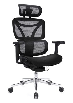 Ergonomiczny Fotel Czarny Biurowy Z Zagłówkiem I Blokadą Odchylania L0-G67 ze sklepu Edinos.pl w kategorii Krzesła biurowe - zdjęcie 178640590