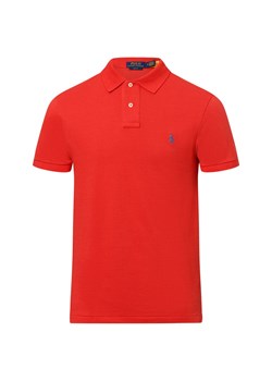 Polo Ralph Lauren Męska koszulka polo Mężczyźni Bawełna czerwony jednolity ze sklepu vangraaf w kategorii T-shirty męskie - zdjęcie 178641454