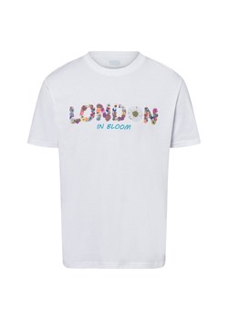 Finshley & Harding London Koszulka męska - Hunt Mężczyźni Bawełna biały nadruk ze sklepu vangraaf w kategorii T-shirty męskie - zdjęcie 178641481