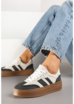 Czarno-Beżowe Sneakersy Tenisówki na Kauczukowej Podeszwie Ardisora ze sklepu renee.pl w kategorii Buty sportowe damskie - zdjęcie 178641720