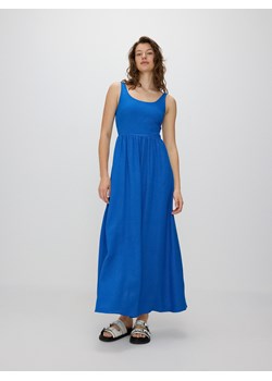 Reserved - Sukienka maxi z wiskozy - niebieski ze sklepu Reserved w kategorii Sukienki - zdjęcie 178641924