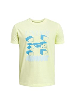 Chłopięcy t-shirt z nadrukiem Under Armour UA B Split Big Logo SS - żółty - id: 273096 - marki Under Armour - 178643100 Chłopięcy t-shirt z nadrukiem Under Armour UA B Split Big Logo SS - żółty ze sklepu Sportstylestory.com w kategorii T-shirty chłopięce - zdjęcie 178643100