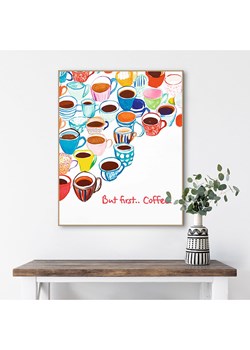 Orangewallz Druk artystyczny "Coffee First" w ramce - id: 16600317 - marki Orangewallz - 178645844 Orangewallz Druk artystyczny "Coffee First" w ramce ze sklepu Limango Polska w kategorii Obrazy - zdjęcie 178645844