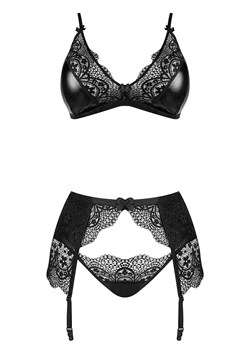 Komplet bielizny damskiej Obsidian Desire Set, Kolor czarny, Rozmiar S/M, Beauty Night ze sklepu Intymna w kategorii Komplety bielizny damskiej - zdjęcie 178649074