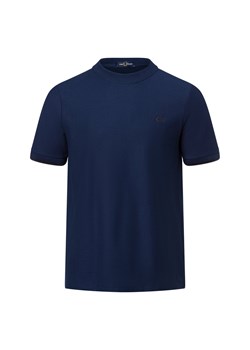 Fred Perry T-shirt męski Mężczyźni Bawełna granatowy wypukły wzór tkaniny - id: 582916-0006-09920 - marki Fred Perry - 178651381 Fred Perry T-shirt męski Mężczyźni Bawełna granatowy wypukły wzór tkaniny ze sklepu vangraaf w kategorii T-shirty męskie - zdjęcie 178651381