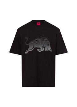 HUGO Koszulka męska - Dricard Mężczyźni Bawełna czarny nadruk ze sklepu vangraaf w kategorii T-shirty męskie - zdjęcie 178651420