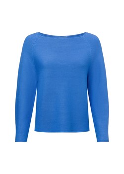 s.Oliver Sweter damski z dzianiny Kobiety Bawełna niebieski jednolity ze sklepu vangraaf w kategorii Swetry damskie - zdjęcie 178651451