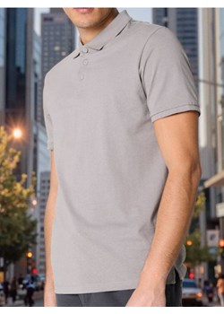 Sinsay - Koszulka polo - szary ze sklepu Sinsay w kategorii T-shirty męskie - zdjęcie 178654511