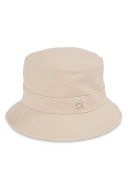 Calvin Klein Kapelusz Monogram Bucket K60K612913 Beżowy ze sklepu MODIVO w kategorii Kapelusze damskie - zdjęcie 178655041