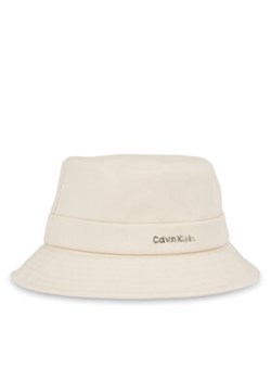 Calvin Klein Kapelusz Back Tie Bucket K60K613161 Écru ze sklepu MODIVO w kategorii Kapelusze damskie - zdjęcie 178655052