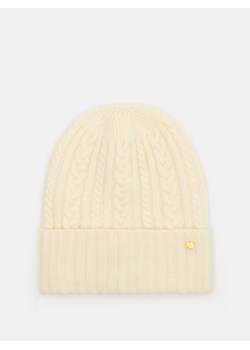 Mohito - Kremowa czapka beanie - kremowy ze sklepu Mohito w kategorii Czapki zimowe damskie - zdjęcie 178656144