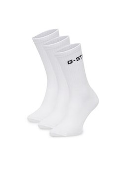 G-Star Raw Skarpety AS_G_STAR_001W_SS25 (3-PACK) Biały ze sklepu MODIVO w kategorii Skarpetki damskie - zdjęcie 178659730