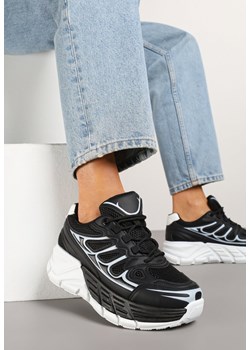 Czarne Sneakersy Streetwearowe na Tłoczonej Platformie Tertewia ze sklepu renee.pl w kategorii Buty sportowe damskie - zdjęcie 178660012