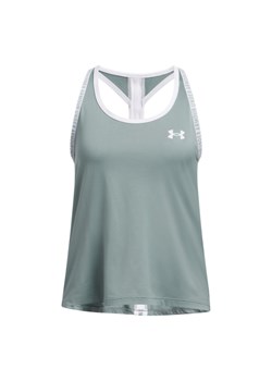 Dziewczęcy top treningowy Under Armour Tech Knockout Tank - zielony ze sklepu Sportstylestory.com w kategorii Bluzki damskie - zdjęcie 178661471