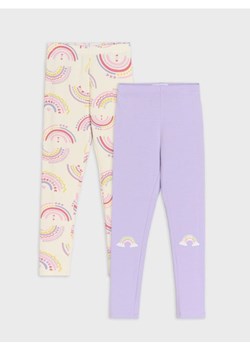 Sinsay - Legginsy 2 pack - wielobarwny ze sklepu Sinsay w kategorii Spodnie dziewczęce - zdjęcie 178662142