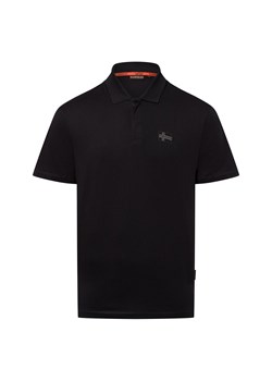 Napapijri Męska koszulka polo - E-Sorano Mężczyźni Bawełna czarny jednolity ze sklepu vangraaf w kategorii T-shirty męskie - zdjęcie 178662292