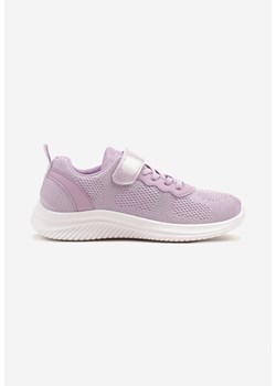 Fioletowe Buty Sportowe Sneakersy z Siateczki z Rzepem Hirlevia ze sklepu born2be.pl w kategorii Buty sportowe dziecięce - zdjęcie 178662424