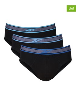 Reebok Slipy (3 pary) &quot;Kyal&quot; w kolorze czarnym ze sklepu Limango Polska w kategorii Majtki męskie - zdjęcie 178664130