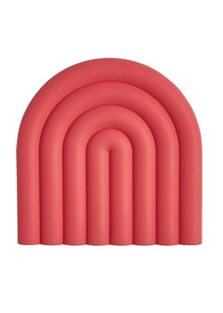 OYOY living design Podkładka &quot;Rainbow&quot; w kolorze czerwonym - 1,2 x 15 x 15 cm ze sklepu Limango Polska w kategorii Akcesoria kuchenne - zdjęcie 178664451