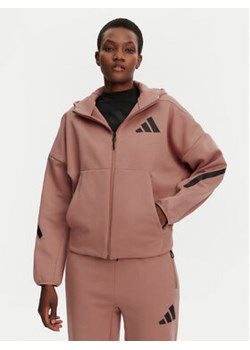 adidas Bluza Z.N.E. JC5394 Różowy Loose Fit ze sklepu MODIVO w kategorii Bluzy damskie - zdjęcie 178665992