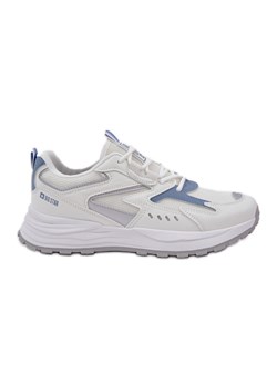Buty Sportowe Damskie Big Star NN274A094 HI-POLY System Biało-Niebieskie białe ze sklepu ButyModne.pl w kategorii Buty sportowe damskie - zdjęcie 178667972