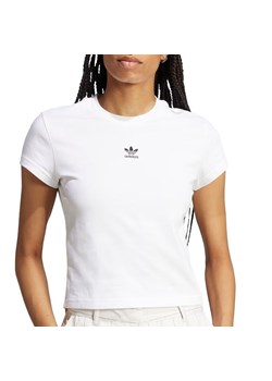 Koszulka adidas Essentials Slim JC8973 - biała ze sklepu streetstyle24.pl w kategorii Bluzki damskie - zdjęcie 178669874