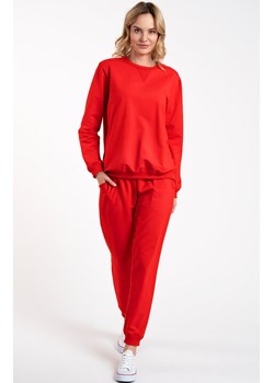 Komplet dresowy czerwony z długim rękawem i długimi spodniami Panama, Kolor czerwony, Rozmiar S, Italian Fashion ze sklepu Intymna w kategorii Komplety i garnitury damskie - zdjęcie 178669992