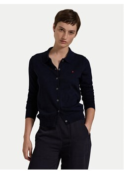 Polo Ralph Lauren Kardigan 211959285001 Granatowy Slim Fit ze sklepu MODIVO w kategorii Swetry damskie - zdjęcie 178670821