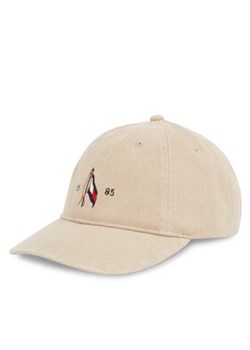 Tommy Hilfiger Czapka z daszkiem Seasonal Flag Wash 6 Panel Cap AM0AM13348 Beżowy ze sklepu MODIVO w kategorii Czapki z daszkiem męskie - zdjęcie 178672082