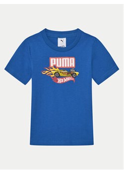 Puma T-Shirt Hot Wheels 630069 Niebieski Regular Fit ze sklepu MODIVO w kategorii T-shirty chłopięce - zdjęcie 178672363