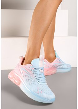 Niebiesko-Różowe Buty Sportowe Sneakersy na Płaskiej Podeszwie ze Sznurowaniem Risannie ze sklepu renee.pl w kategorii Buty sportowe damskie - zdjęcie 178673372