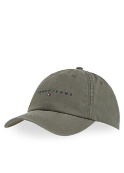 Tommy Jeans Czapka z daszkiem Tjm Linear Washed Cap AM0AM13355 Zielony ze sklepu MODIVO w kategorii Czapki z daszkiem męskie - zdjęcie 178676750