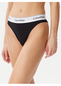 Calvin Klein Underwear Figi klasyczne z wysokim stanem LV00QF8319 Czarny ze sklepu MODIVO w kategorii Majtki damskie - zdjęcie 178677761