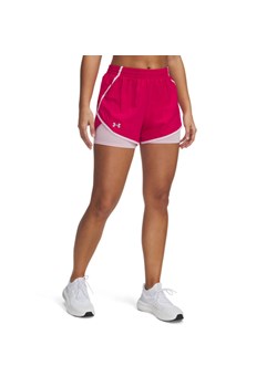Damskie spodenki do biegania Under Armour UA Fly By 2in1 Short - różowe ze sklepu Sportstylestory.com w kategorii Szorty - zdjęcie 178683882