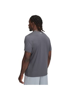 Męska koszulka treningowa Under Armour UA Heatgear Fitted SS - szara ze sklepu Sportstylestory.com w kategorii T-shirty męskie - zdjęcie 178683902