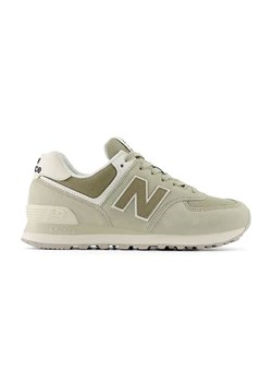 New Balance Skórzane sneakersy &quot;574&quot; w kolorze zielonym ze sklepu Limango Polska w kategorii Buty sportowe damskie - zdjęcie 178685581