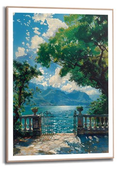 Orangewallz Druk artystyczny &quot;Italian Terrace&quot; w ramce - 50 x 70 cm ze sklepu Limango Polska w kategorii Obrazy - zdjęcie 178686040