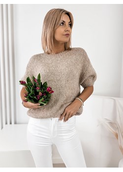 sweter kyro ciemnobeżowy one size ze sklepu UBRA w kategorii Swetry damskie - zdjęcie 178686703