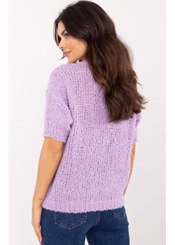 Sweter damski fioletowy oversize z dodatkiem alpaki MI-SW-2701.23, Kolor jasny fiolet, Rozmiar uniwersalny, ITALY MODA ze sklepu Primodo w kategorii Swetry damskie - zdjęcie 178691351
