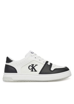 Sneakersy Calvin Klein Jeans Low Cut Lace-Up Sneaker V3X9-82093-1697 S Biały ze sklepu eobuwie.pl w kategorii Buty sportowe dziecięce - zdjęcie 178691974