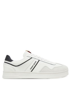 Sneakersy Tommy Jeans The Greenwich Leather EM0EM01571 Biały ze sklepu eobuwie.pl w kategorii Buty sportowe męskie - zdjęcie 178692004
