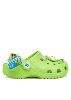 Klapki Crocs Monsters Inc Mike Cls Clg K 210876 Zielony ze sklepu eobuwie.pl w kategorii Klapki dziecięce - zdjęcie 178692300