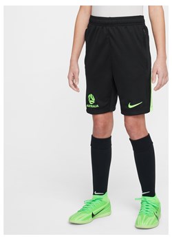 Dzianinowe spodenki piłkarskie dla dużych dzieci Nike Dri-FIT Australia Academy Pro - Czerń ze sklepu Nike poland w kategorii Spodenki chłopięce - zdjęcie 178692594