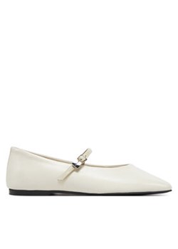 Calvin Klein Baleriny Ballerina New Buckle - Lth HW0HW02483 Beżowy ze sklepu MODIVO w kategorii Balerinki - zdjęcie 178694804