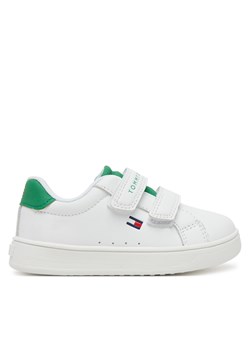 Sneakersy Tommy Hilfiger Low Cut Velcro Sneaker T1X9-33836-1355 M Biały ze sklepu eobuwie.pl w kategorii Buty sportowe dziecięce - zdjęcie 178696334