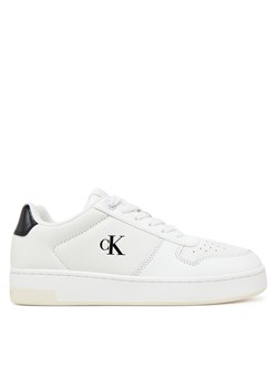 Sneakersy Calvin Klein Jeans Basket Cupsole Low Mg YW0YW01765 Biały ze sklepu eobuwie.pl w kategorii Buty sportowe damskie - zdjęcie 178696372