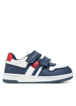 Tommy Hilfiger Sneakersy Flag Low Cut Velcro Sneaker T1X9-33841-1355 M Granatowy ze sklepu MODIVO w kategorii Buty sportowe dziecięce - zdjęcie 178696890