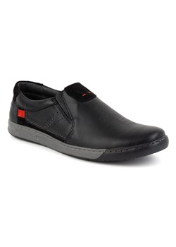 Buty męskie skórzane mokasyny 934K czarne ze sklepu butyolivier w kategorii Mokasyny męskie - zdjęcie 178699504