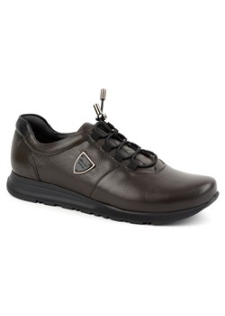 Buty męskie skórzane KAMPOL 25/55 brązowe ze sklepu butyolivier w kategorii Półbuty męskie - zdjęcie 178699994