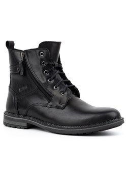Buty męskie trzewiki zimowe skórzane 155KAM czarne - id: 7695n - marki butyolivier - 178700384 Buty męskie trzewiki zimowe skórzane 155KAM czarne ze sklepu butyolivier w kategorii Buty zimowe męskie - zdjęcie 178700384
